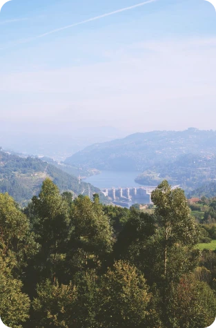 Vista sobre o vale do Douro a partir da quinta Biogoods