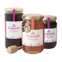 Mel biológico Biogoods em diferentes variedades