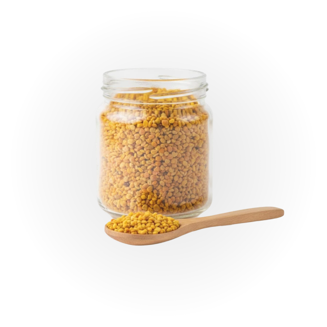 Pólen biológico Biogoods em frasco